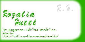 rozalia huttl business card